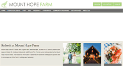 Desktop Screenshot of mounthopefarm.org